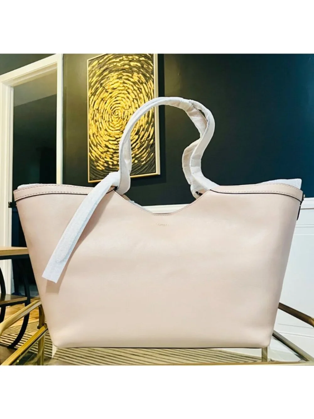 Auth COACH Gramercy Tote Shoulder Bag in Cream